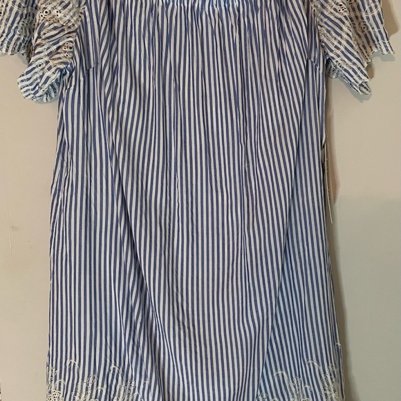 Blue/White/lace sundress. New with tags. Removable button straps. - Picture 8 of 8